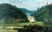 Benedito Calixto Waterfall on Sorocaba River oil painting reproduction